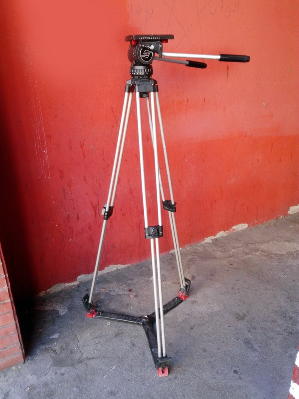 tripode video sachtler 20ii 2brazos zapata base metal plastico alt.82-160 1u